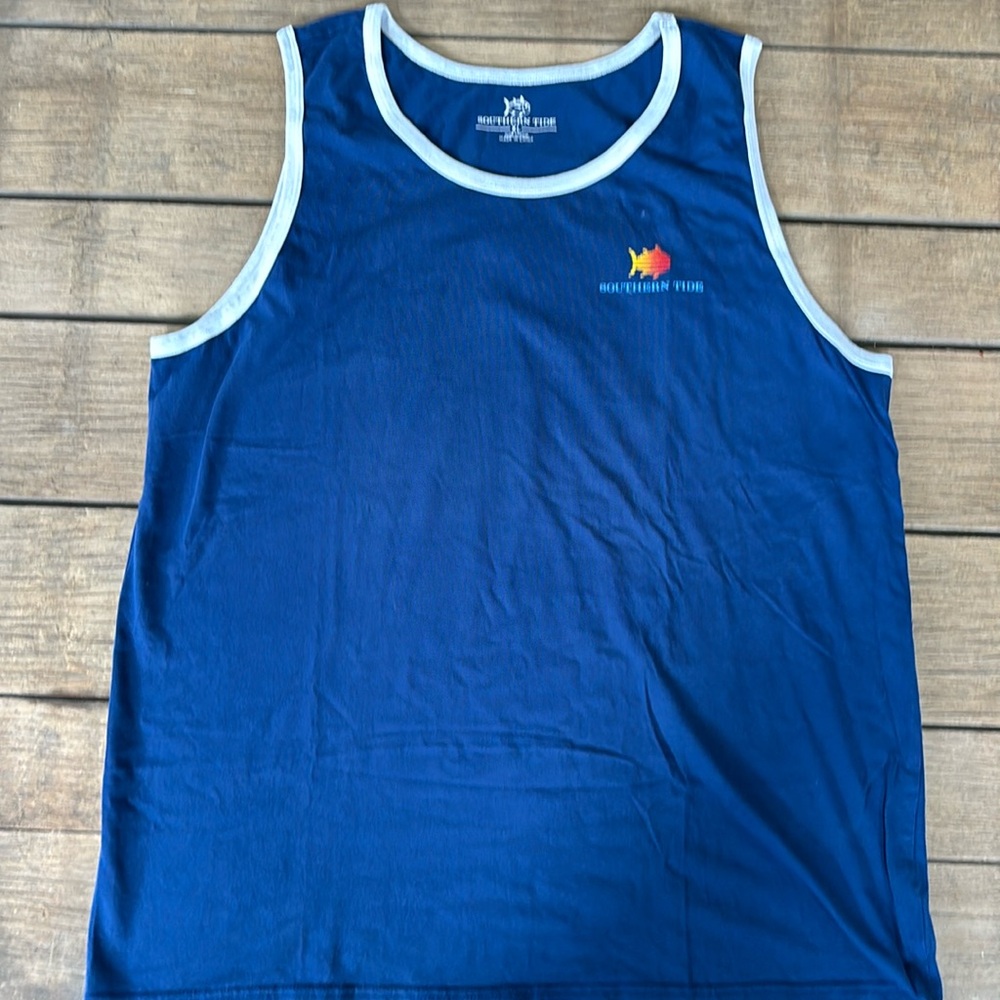 Southern Tide Men’s XL Navy Cotton Tank Top